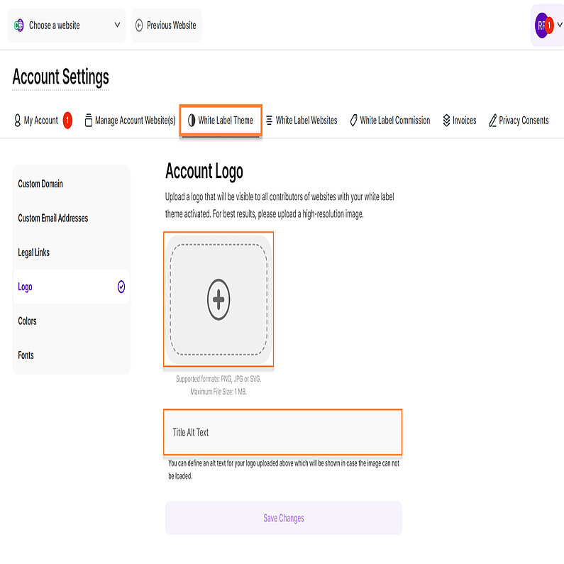 Personalizați logo-ul contului dvs. Personalizați logo-ul contului dvs.