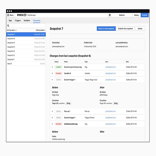Piwik PRO's Tag Manager Piwik PRO vs TWIPLA comparison Event Tracking