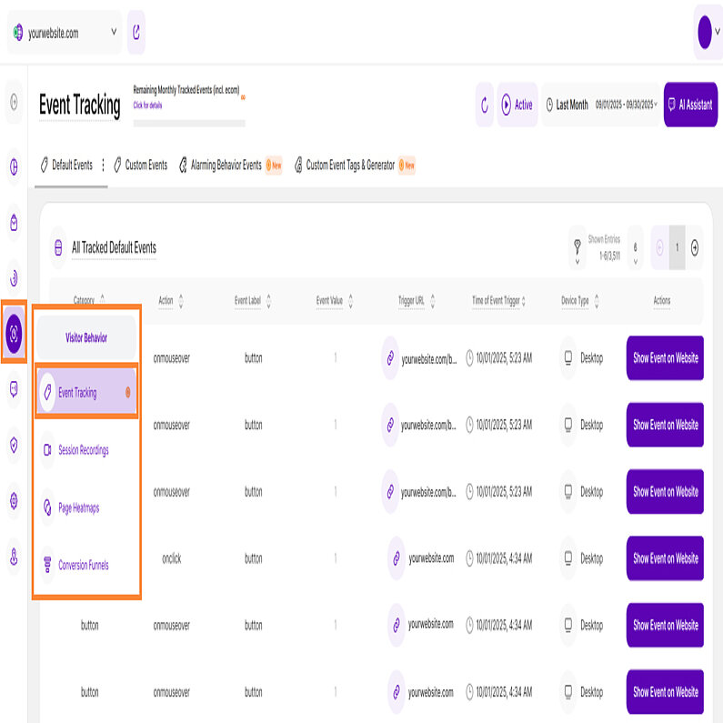 Überblick über Event-Tracking