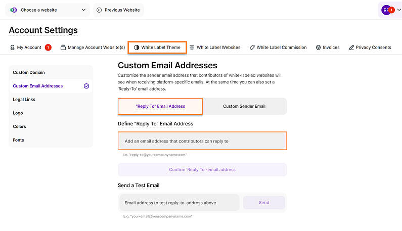 Define Your "Reply To" Email Address