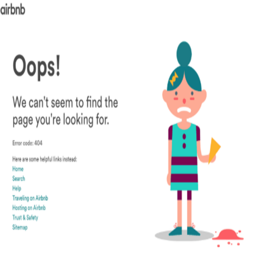 Beispiel für eine "404 nicht gefunden".