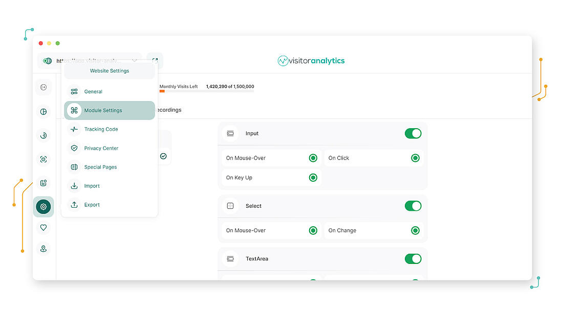 Automatic Custom Event Tracking Settings