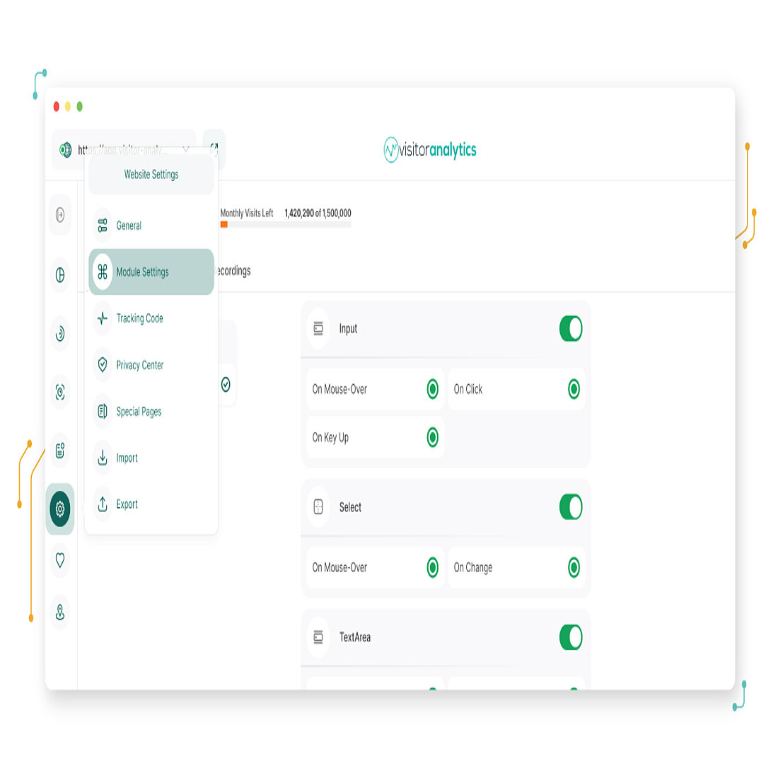 Automatic Custom Event Tracking Settings