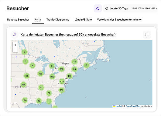 TWIPLAs Echtzeit-Besucherkarten-Tool