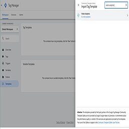 Google Tag Manager setup Visitor Analytics Blog Article Google Tag Manager Import Tag