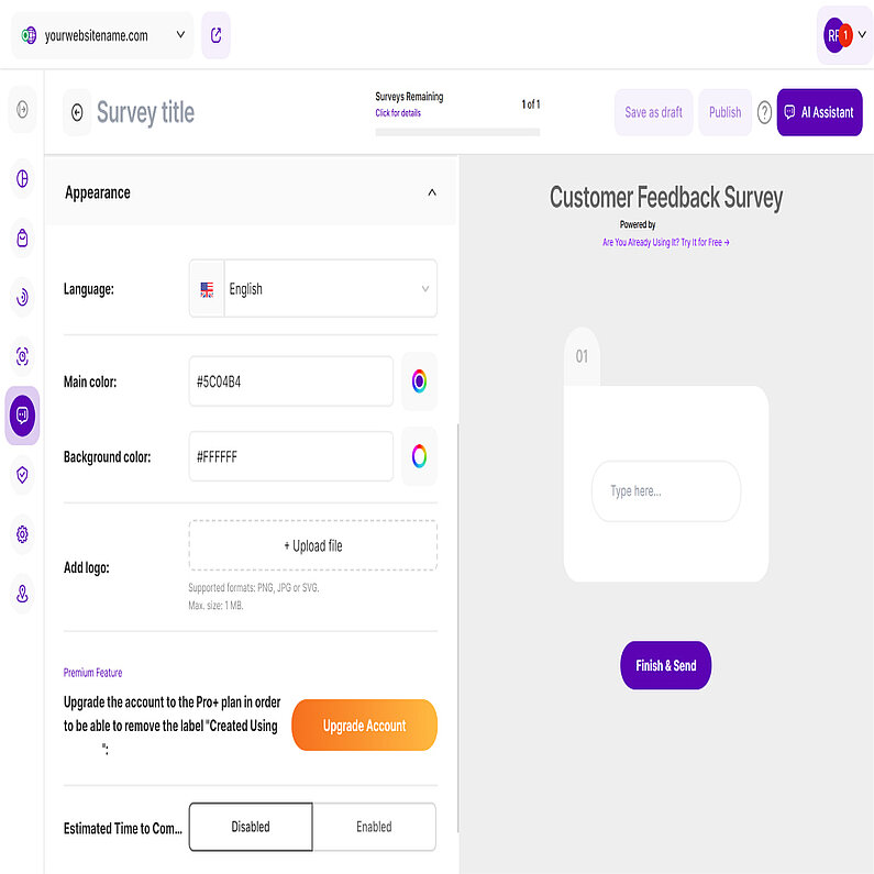 Anpassen des Erscheinungsbildes Ihrer Umfragen Anpassen des Erscheinungsbildes Ihrer Umfragen