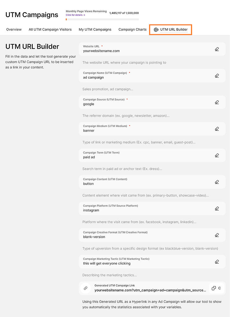 Generieren Sie Ihre benutzerdefinierte UTM-Kampagnen-URL