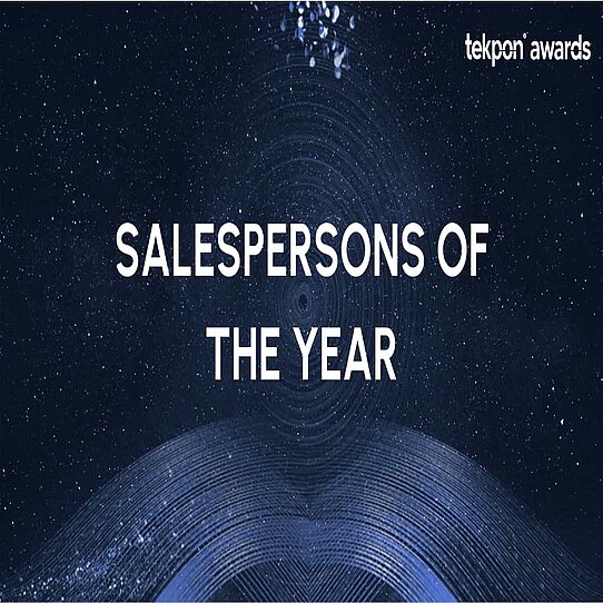 One of Tekpon's 11 award categories Tekpon "salesperson of the year" award category