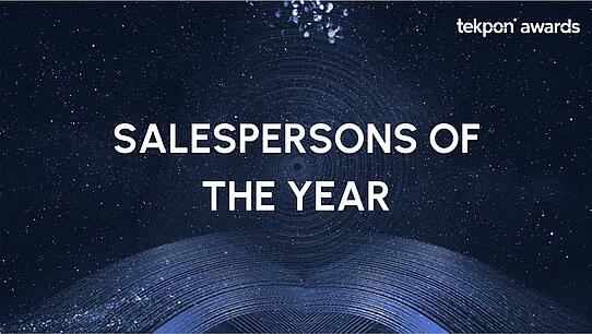 Tekpon "salesperson of the year" award category 