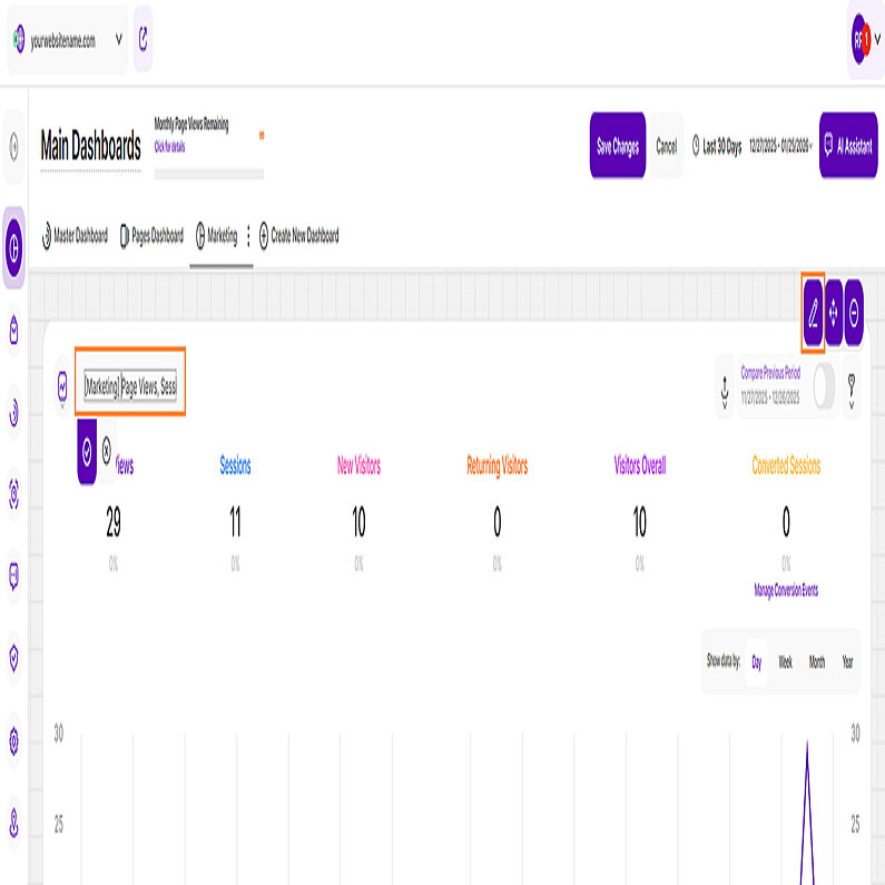 Anpassen der Namen von Berichtsblöcken