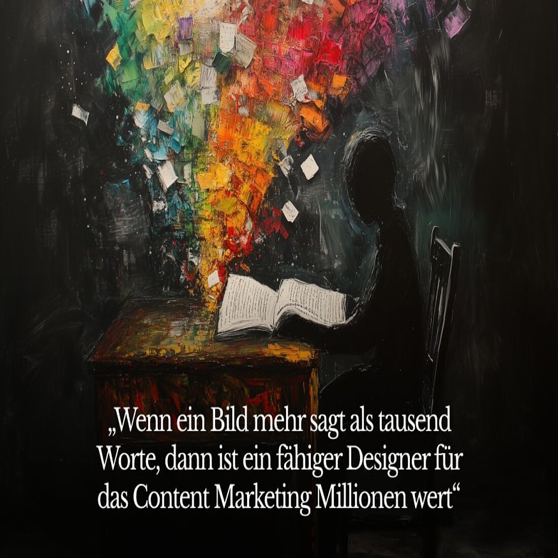 Gut gestaltete Bilder machen komplizierte Themen leichter verständlich Grafische Bedeutung des Content-Marketing-Designers