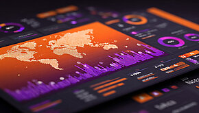 Abstrakte Darstellung des Analyse-Newsletters, der Aktualisierungen der TWIPLA-Plattform, Website-Intelligence und Einblicke darstellt