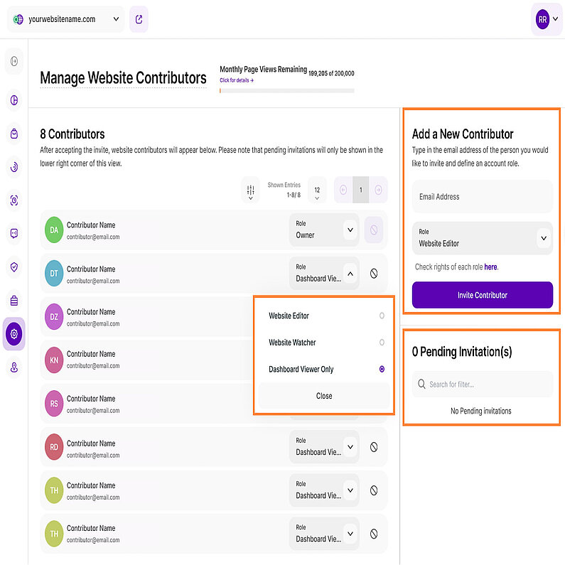 Gestionați contribuitorii site-ului dvs. web Gestionați contribuitorii site-ului dvs. web