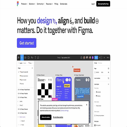 Cookie Banner Example Figma