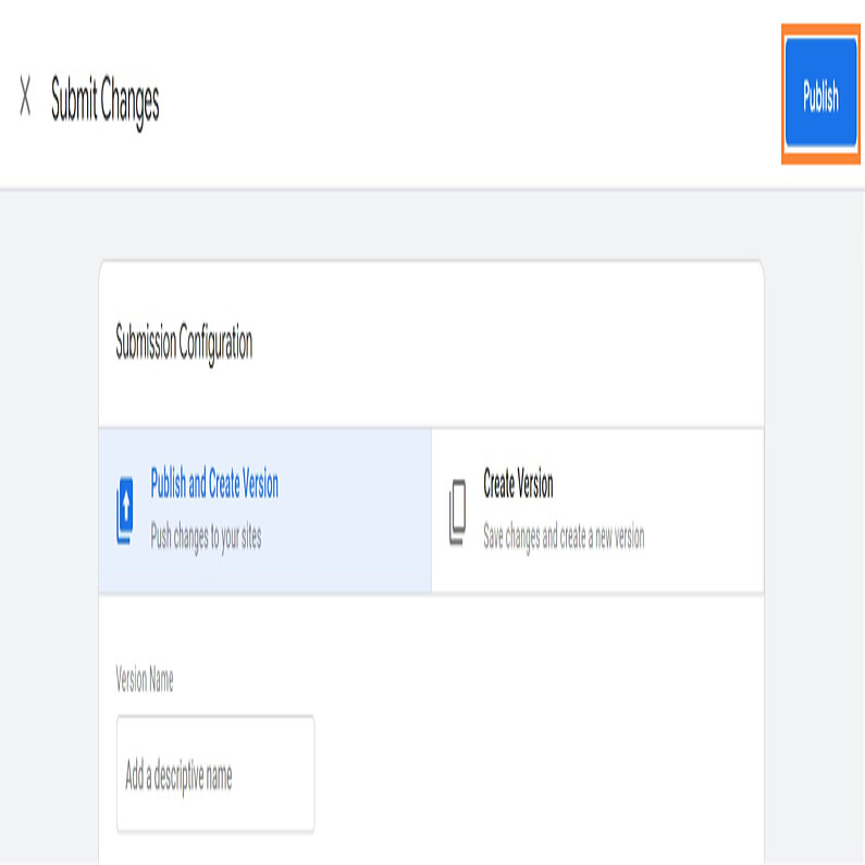 Änderungen veröffentlichen