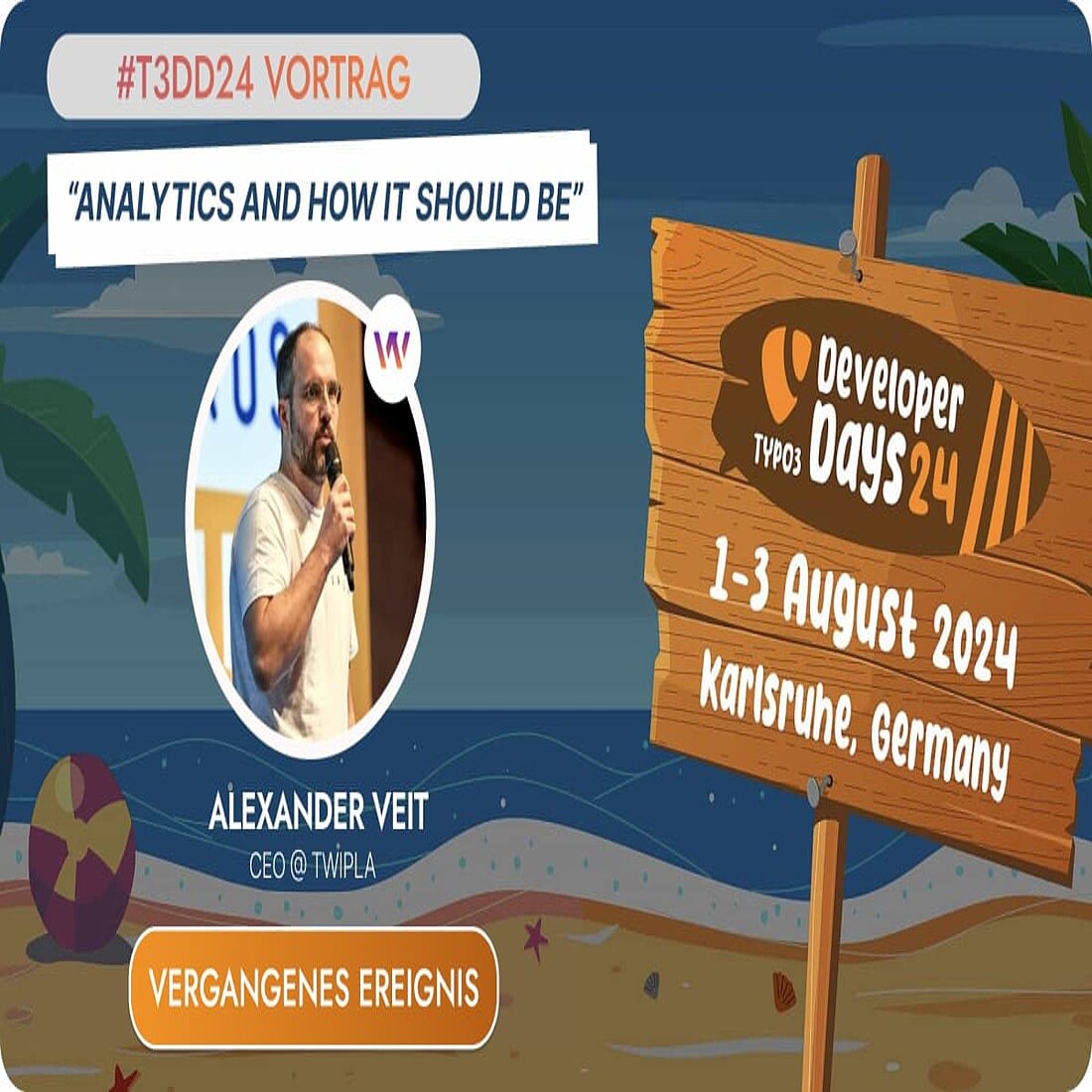 TWIPLA-CEO hält Vortrag bei T3DD24 Ankündigungsbanner für T3DD24
