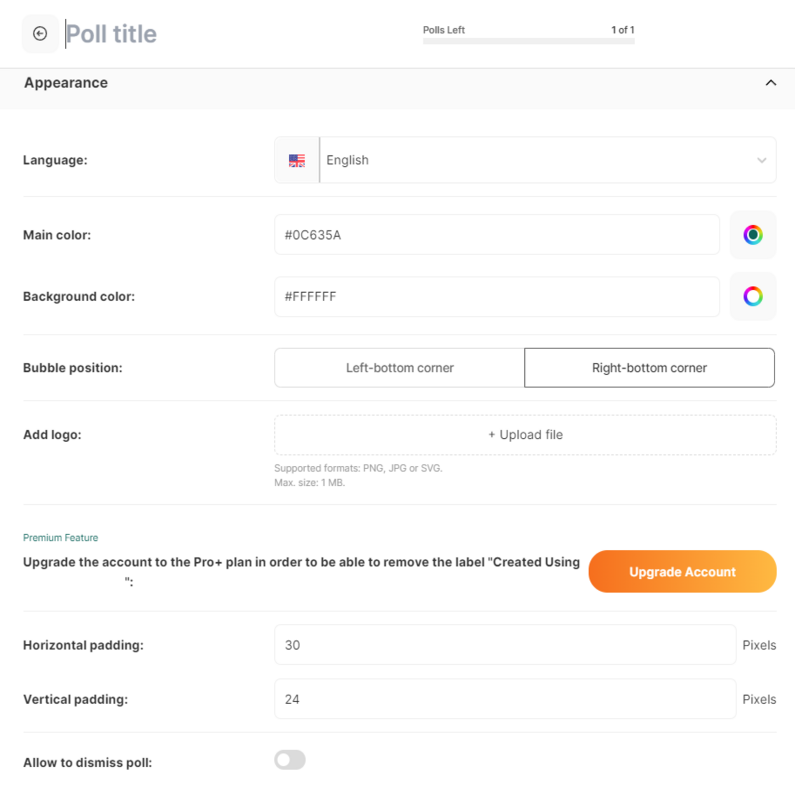 Customize The Appearance Of Your Polls