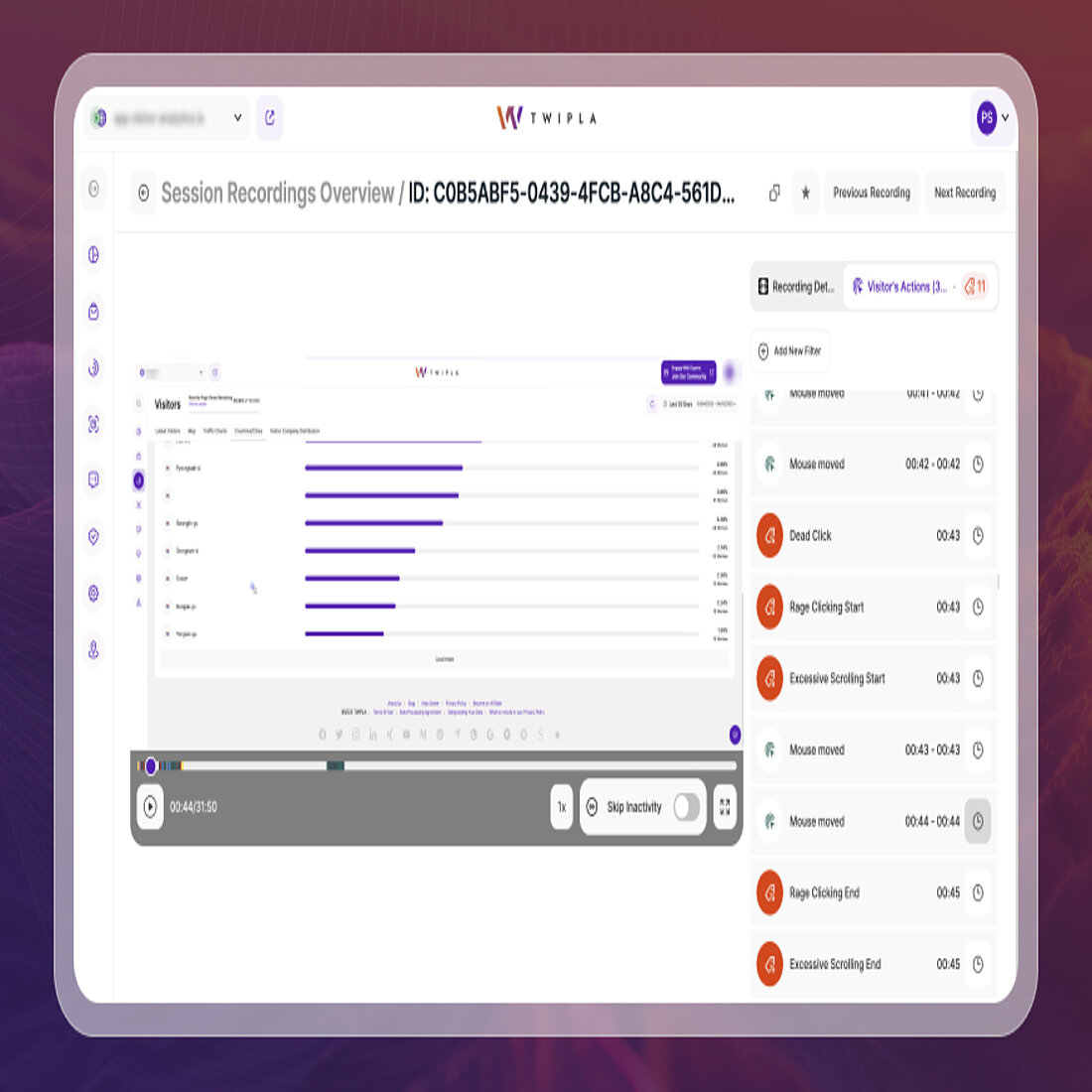Explore the Website Usability report block