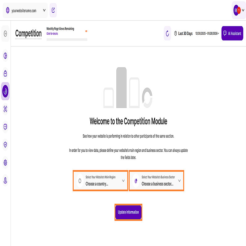 Einrichten Ihres Geschäftsbereichs und Ihrer Geolocation
