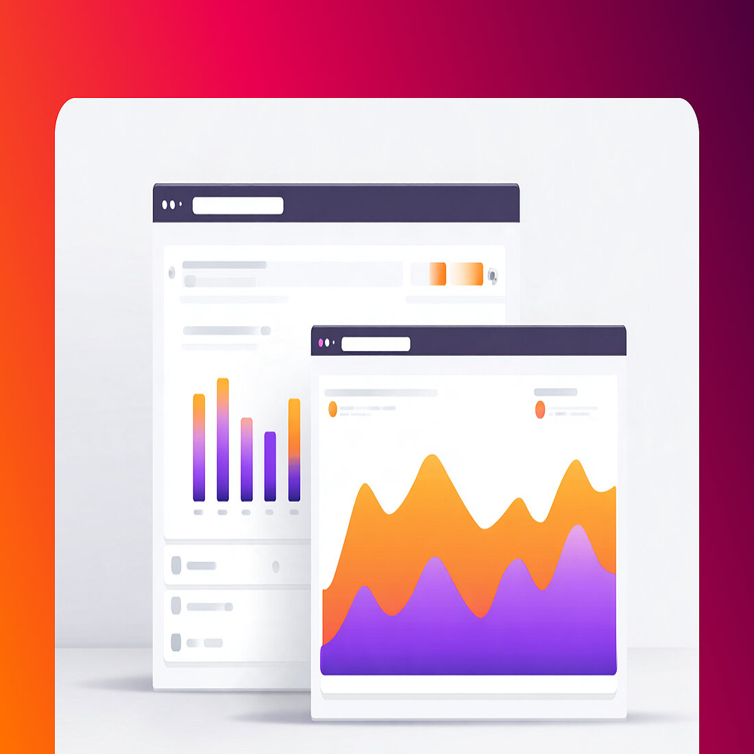 Why asking ChatGPT about your analytics won't build a content strategy Two analytics dashboards side by side, one with a simple bar chart and one with a layered area chart, showing the difference between counting traffic and seeing visitor behavior.