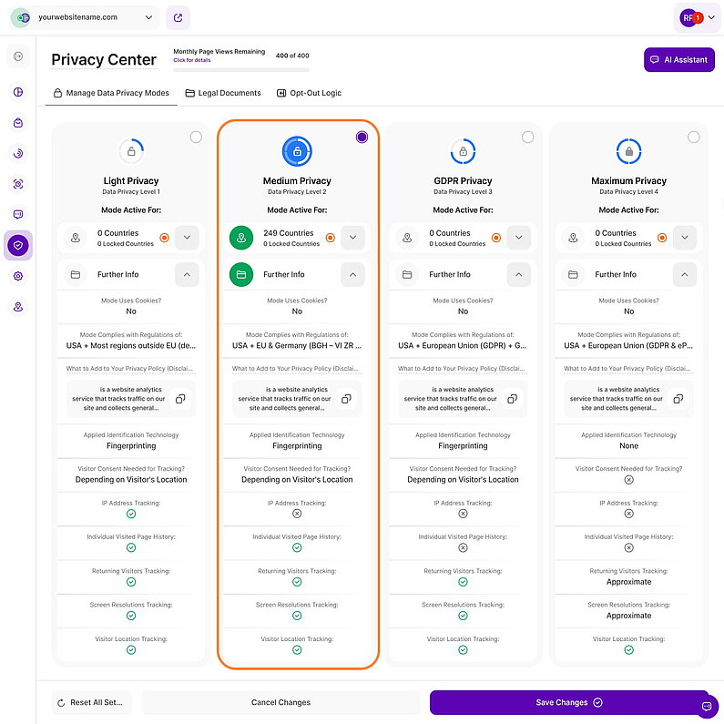 Medium Privacy Mode Medium Privacy Mode