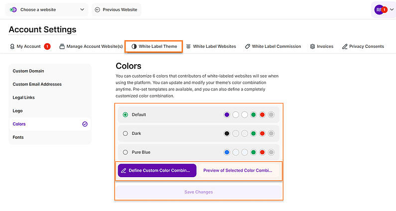 Customize Your Color Palette