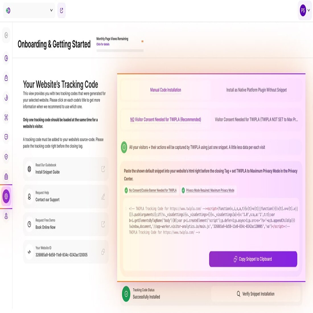 Learn the scenarios in which you'd benefit from the additional tracking code Tracking codes for collecting data on every website visitor