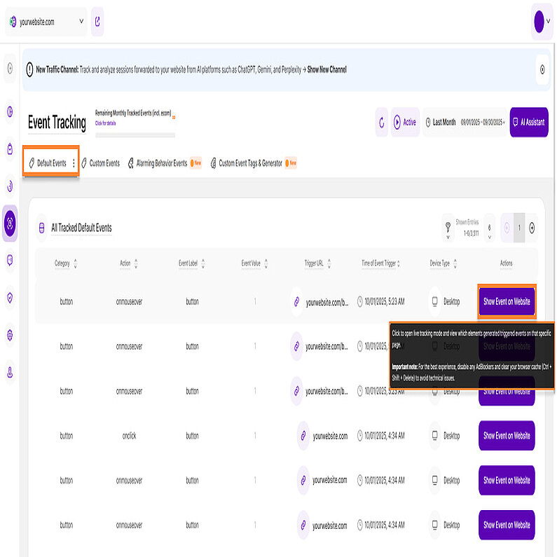 Auto-Tracking-Vorschau