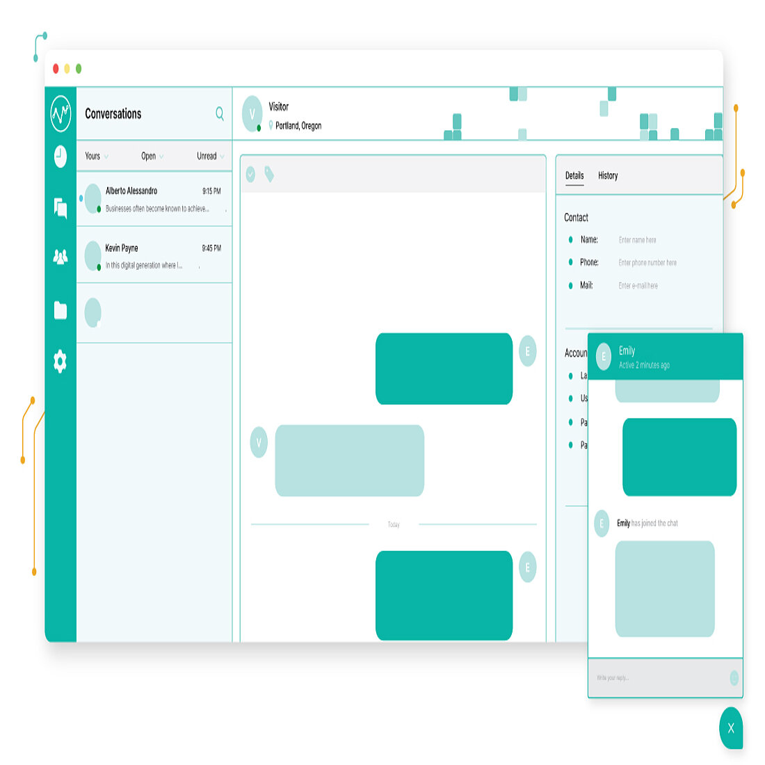 TWIPLA's live chat module