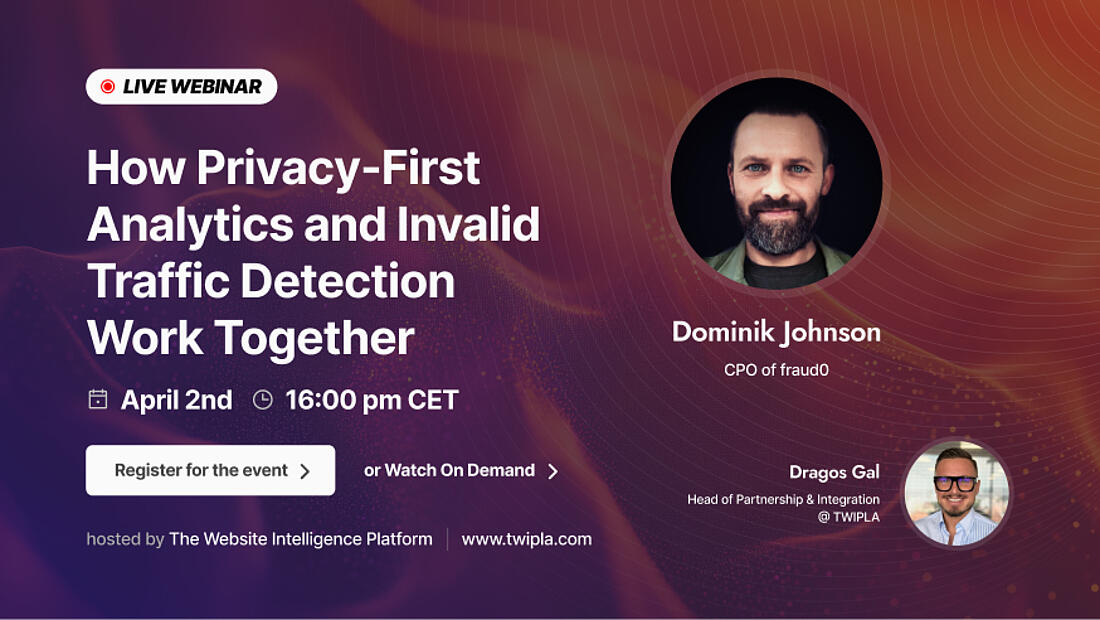 Ad for TWIPLA webinar with fraud0