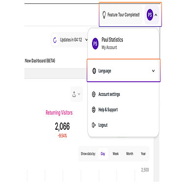 Setting the language for TWIPLA Setting the language for TWIPLA