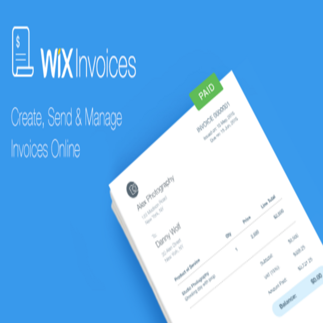Wix Ascend - Wix Invoices