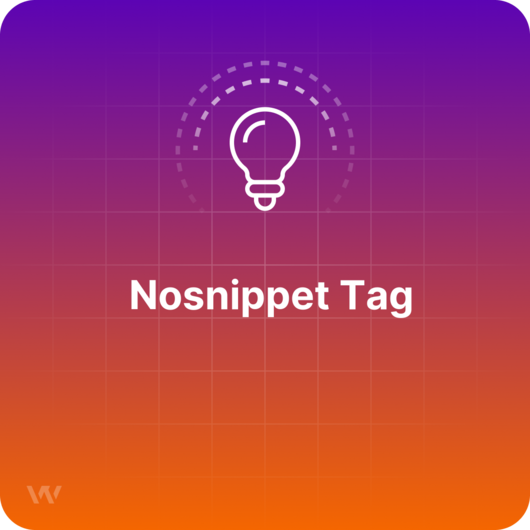 What is a Nosnippet Tag?