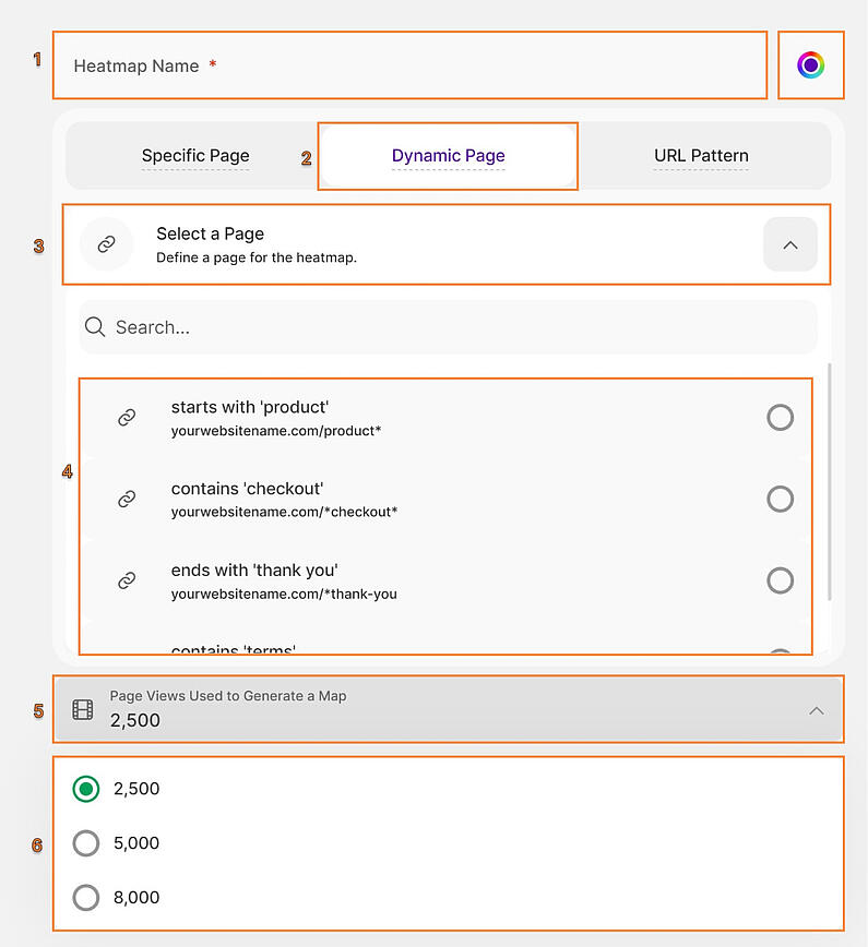 Create Heatmaps Using Dynamic Pages