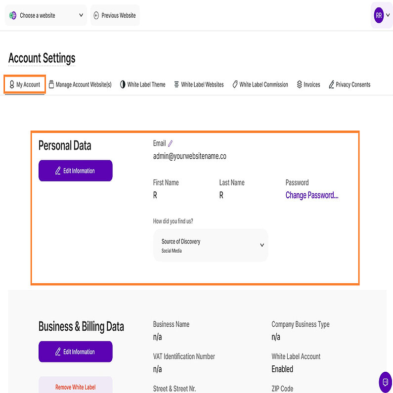 Gestionați datele dvs. personale Gestionați datele dvs. personale