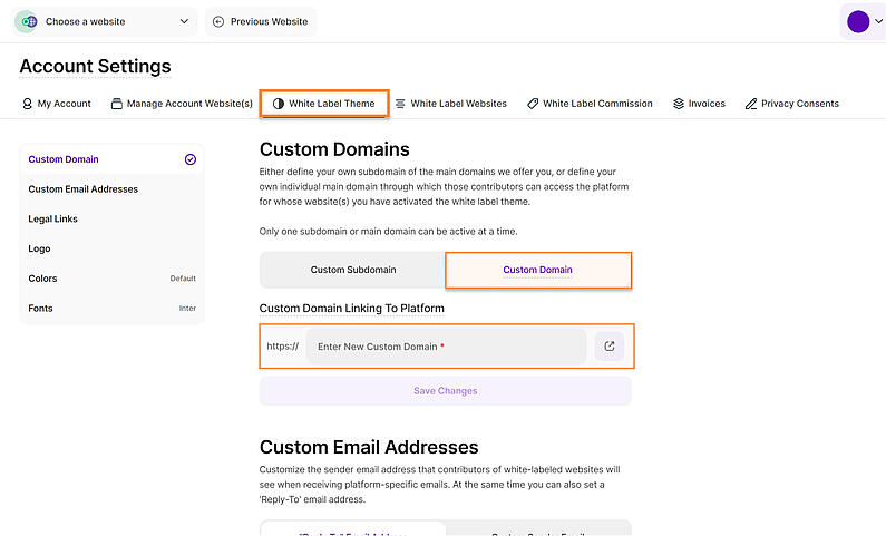 Configure Your Custom Domain