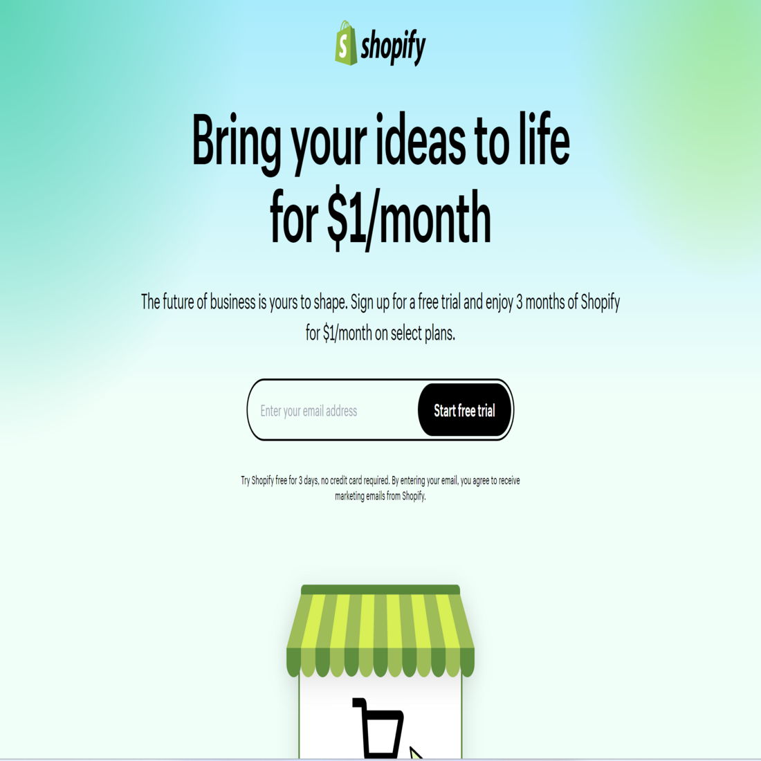 Shopify Website-Baukasten