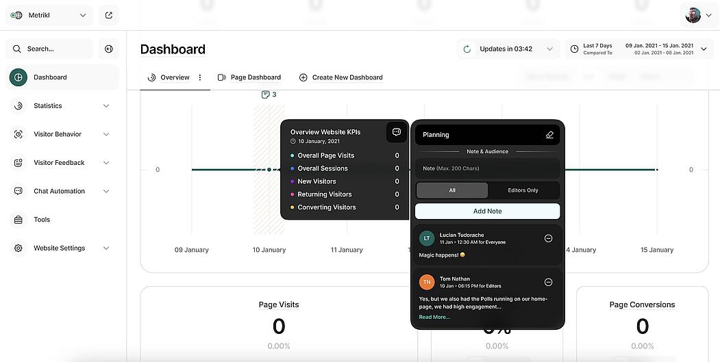 Adding personal notes to line diagrams