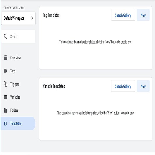 Google Tag Manager setup Google Tag Manager interface