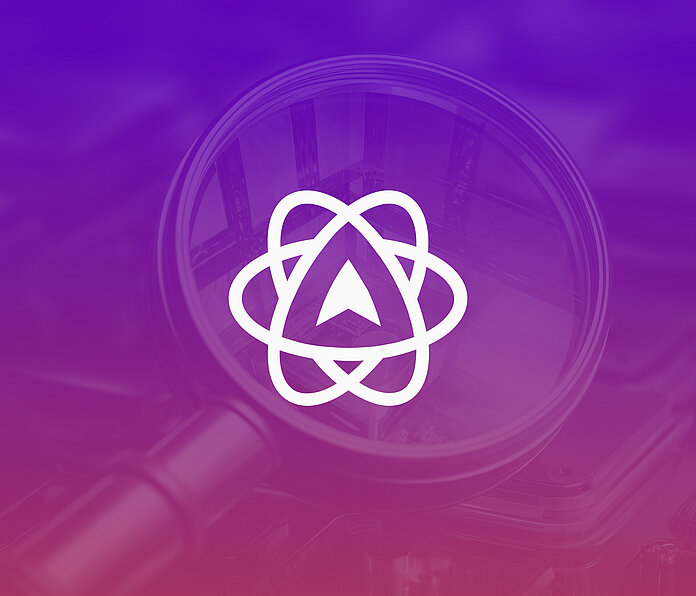 Ein abstraktes Bild, das Mouseflow mit einem zentrierten Logo darstellt