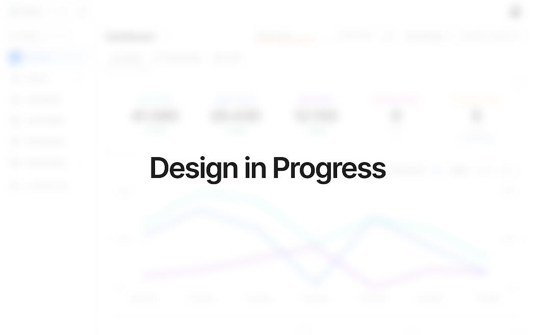 Design in progress warning