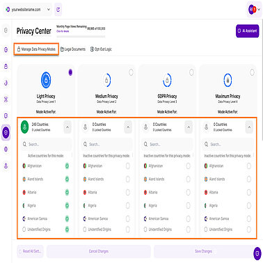Custom Country Data Feature Custom Country Data Feature