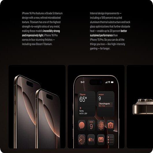 Die Produktbeschreibungen von Apple sind elegant gestaltet und fassen komplexe Technologien in einer Sprache zusammen, die so schlank und intuitiv ist wie das Design der Produkte. E-Commerce-Optimierung Perfektionierung der Produktbeschreibungen