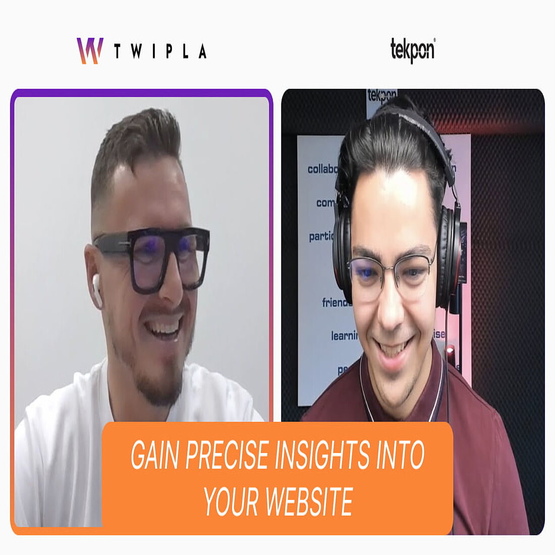 Tekpon Awards-Moderator Cristian Dina interviewt Dragos Ein Bildschirmfoto von Dragos Webinar mit Tekpon