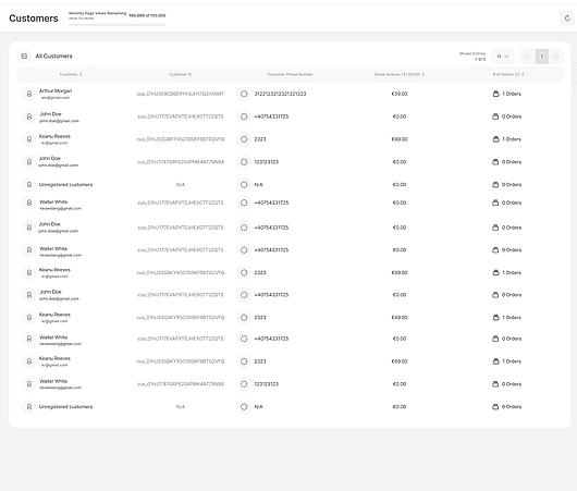 eCommerce statistics all customers