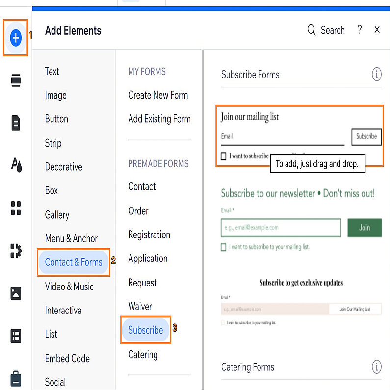 Adăugați un formular la pagina dvs. Adăugați un formular la pagina dvs.