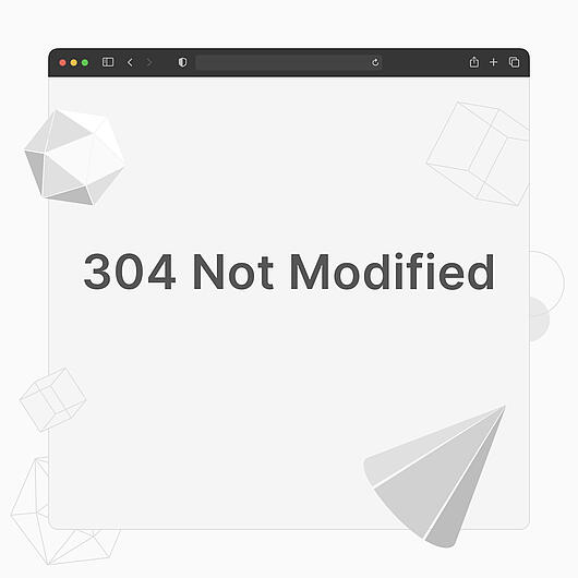 What is the 304 Not Modified message?