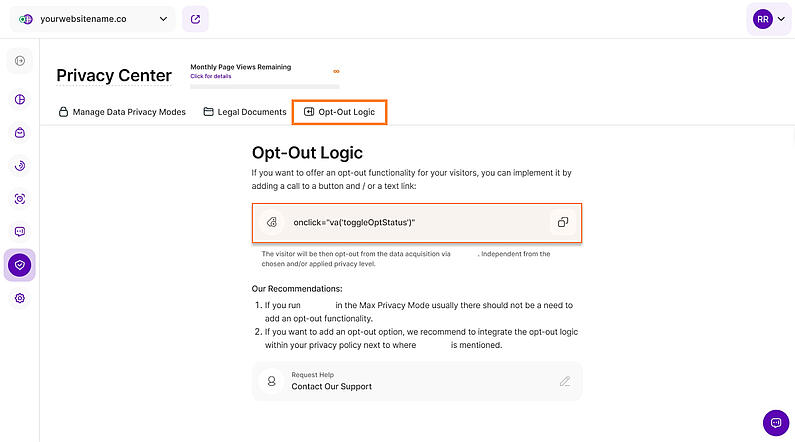 Verstehen der Opt-Out-Funktionalität