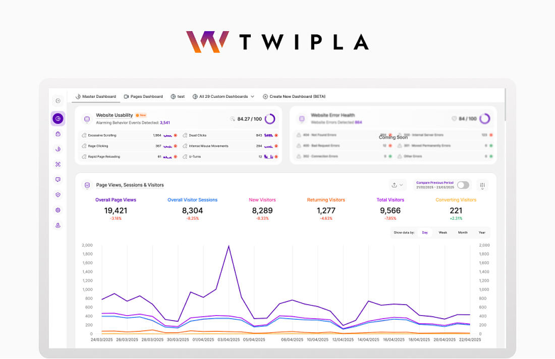 TWIPLA's interface