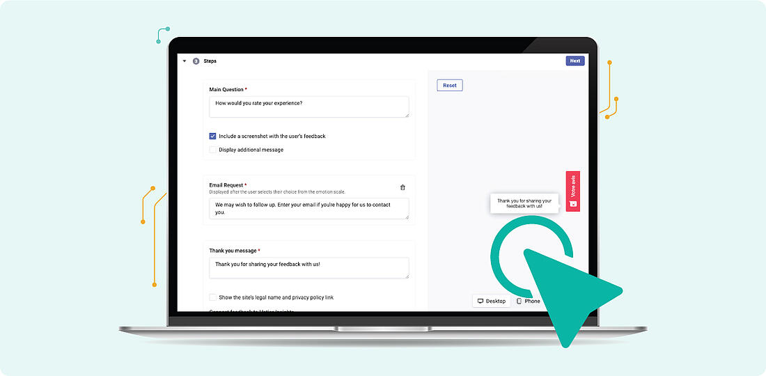 Hotjar with surveys and polls pop ups